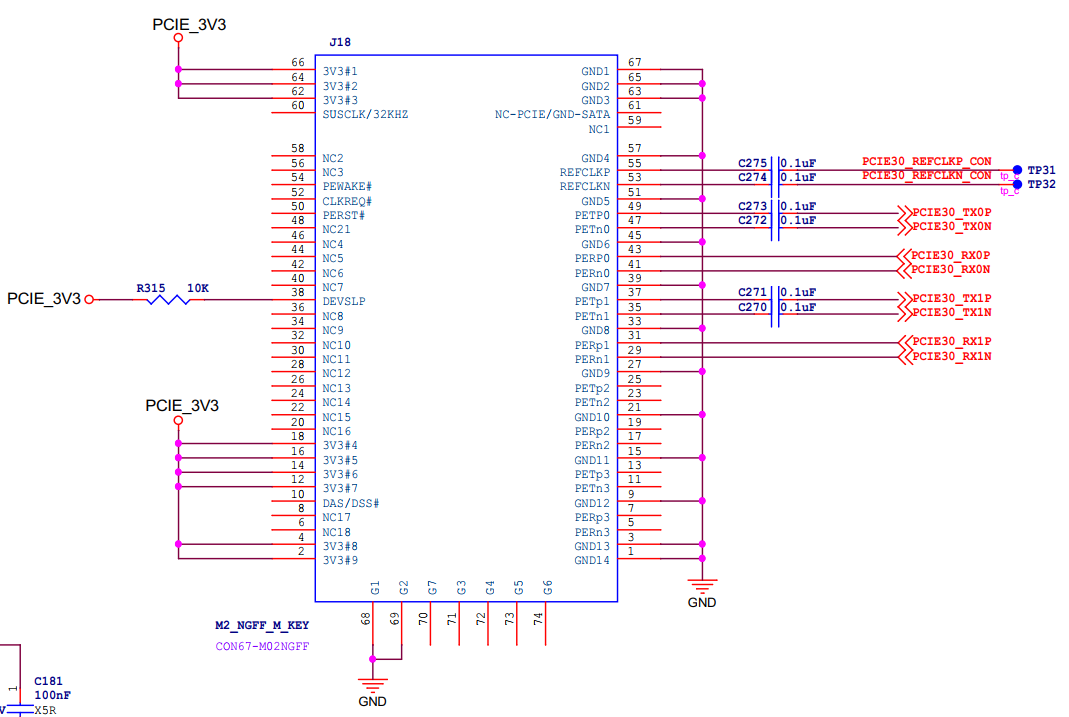 image-MYZR-RK3568-MB314-PCIE-SSD硬盘接口